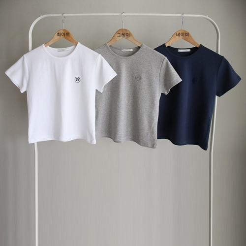  Forever Kids 長度剛好 刺繡logo 純棉微厚度T上衣【C60261】