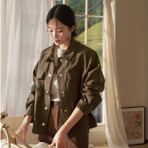  Forever Kids 正韓  質感雙口袋前短後長 夾克外套【A621281】