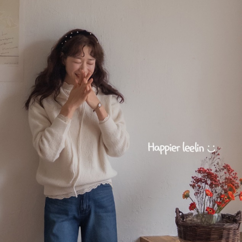  Forever Kids  正韓  可愛蓬鬆連帽針織衫【A621341】