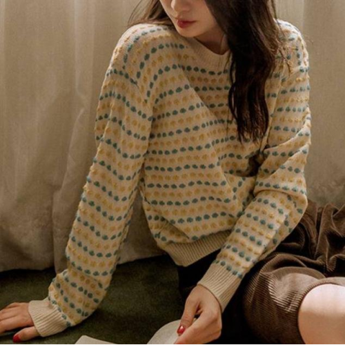  Forever Kids 正韓 可愛立體編織 彩色雲朵針織上衣【T21361】韓國代購