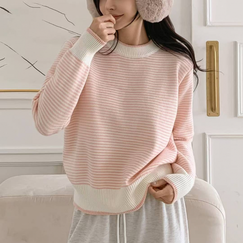  Forever Kids 正韓 好看配色條紋針織上衣【C621303】韓國代購