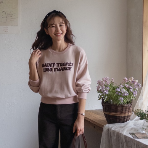  Forever Kids  正韓   字母 3D 刺繡標準廓形T上衣【R621413】