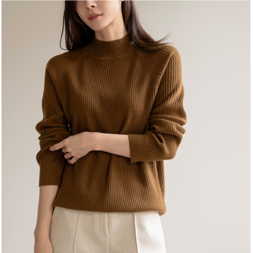 正韓 7色可選垂直羅紋半高領針織衫【BS239】韓國代購