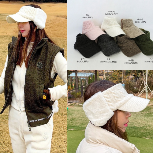 正韓 保暖耳罩針織遮陽帽【C623286】韓國代購