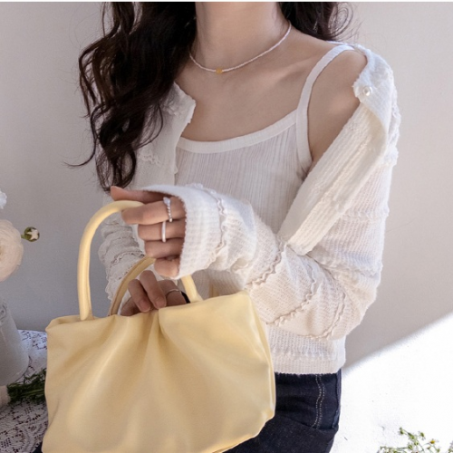 正韓 百搭羅紋纖細無袖背心 上衣【D74353】韓國代購