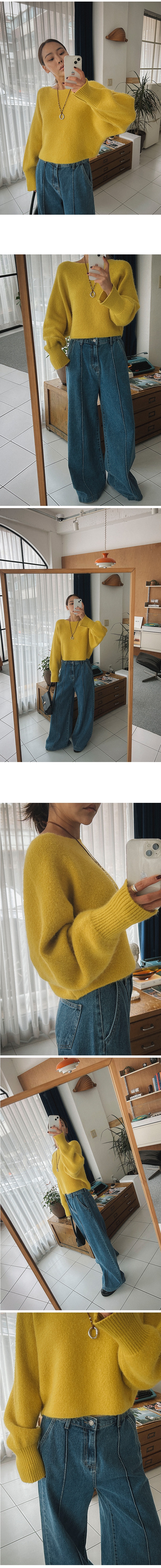 正韓 簡約柔軟 船領針織短版上衣【CS22328】韓國代購