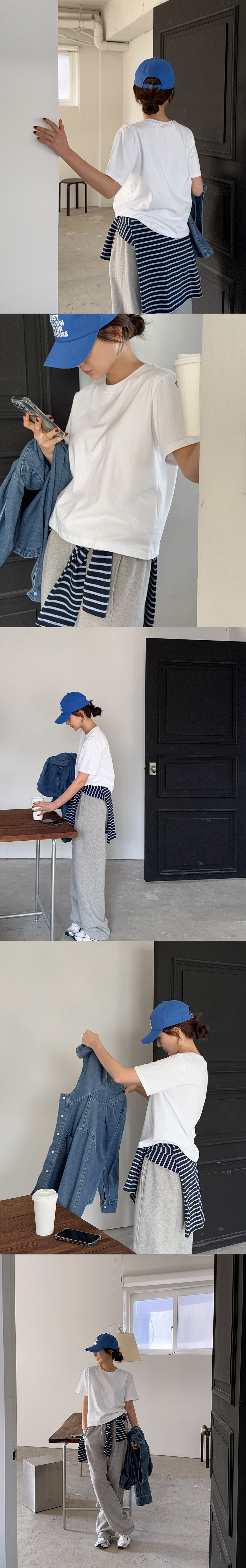 正韓 推薦~春款百搭純棉純色 短袖T上衣【C73356】韓國代購