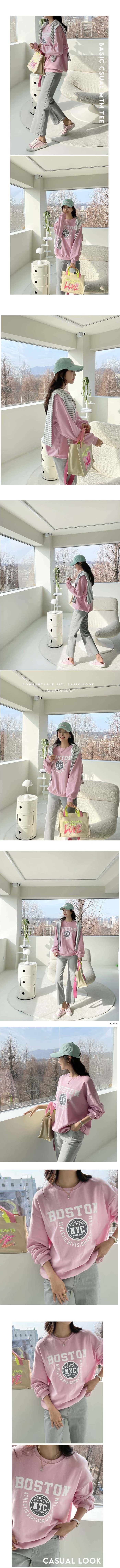 正韓 自留顏色超柔和 字母落肩純棉t上衣【B144708】韓國代購