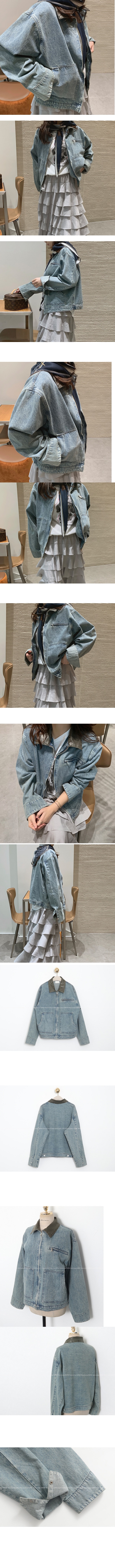 正韓  復古水洗牛仔純棉寬鬆外套【A73375】