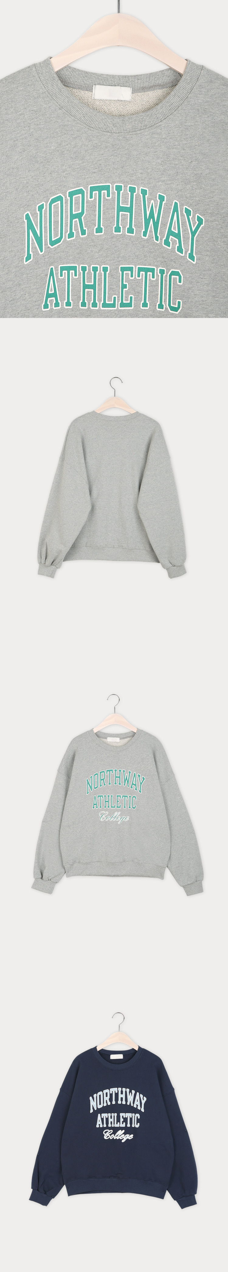 正韓 休閒落肩字母T上衣衛衣【C74406】韓國代購