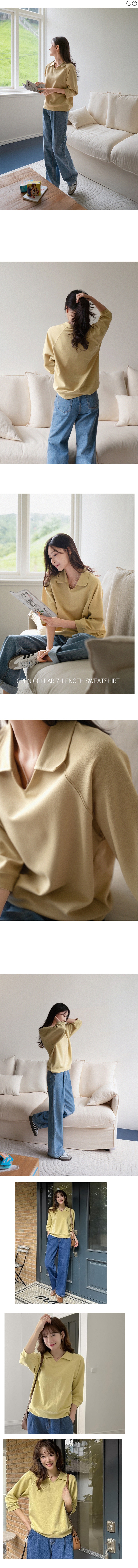  正韓 俐落翻領切線T上衣【B59417】韓國代購