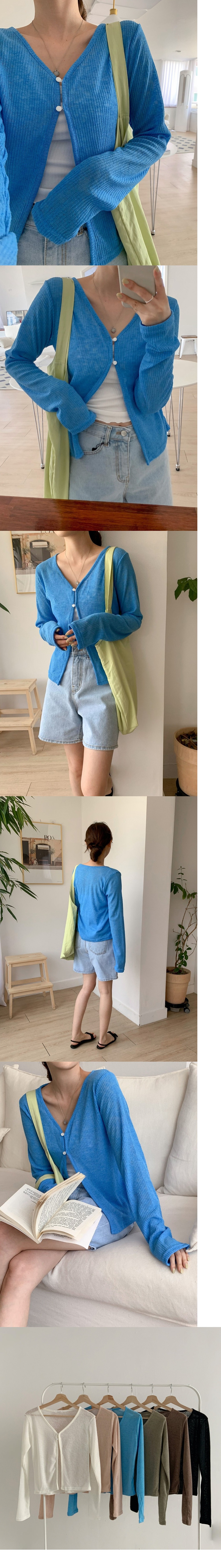 正韓 6色雙扣開襟針織外套【C74413】韓國代購