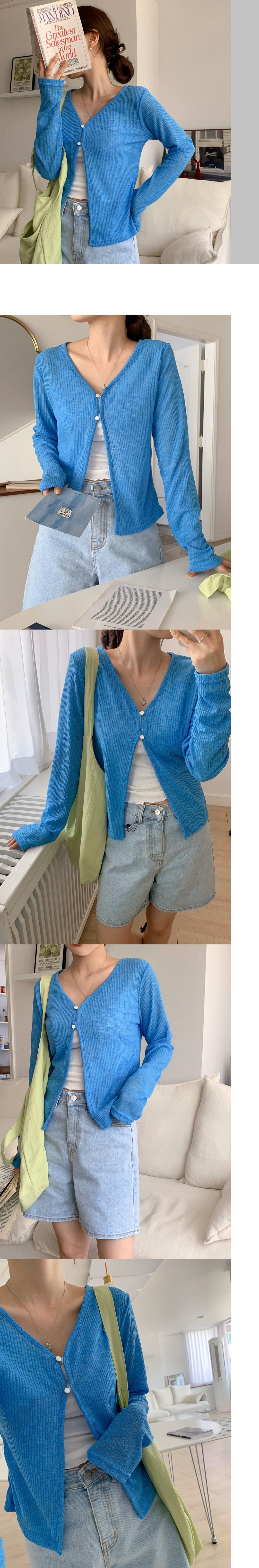 正韓 6色雙扣開襟針織外套【C74413】韓國代購