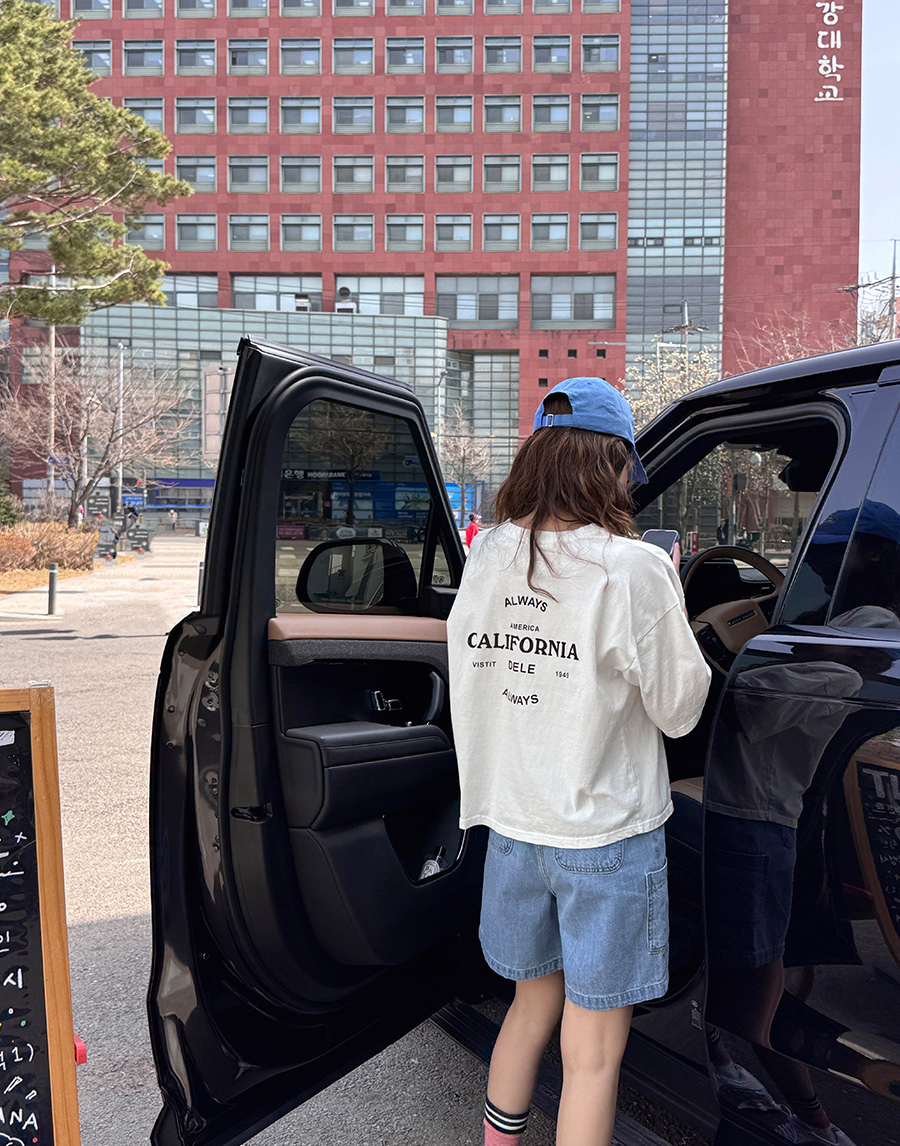 正韓 寬鬆休閒復古水洗棉T上衣【Y6521９】