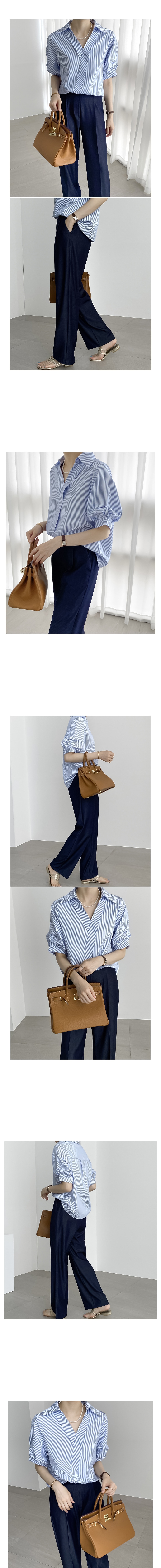 正韓 推薦!喜歡修身柔軟垂墜 不易皺 寬褲後鬆緊腰【H67225】韓國代購