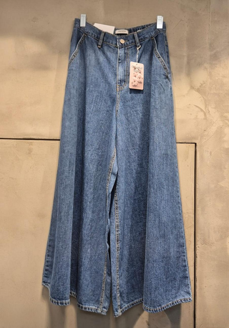 正韓 薄款A字版牛仔褲裙【C75336】韓國代購